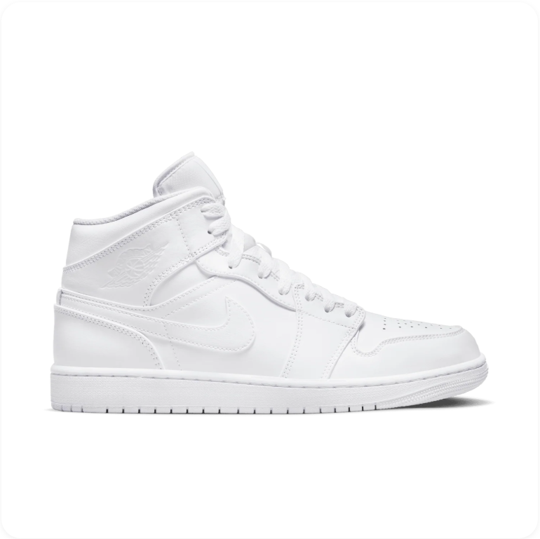 Air Jordan 1 Mid - Triple White
