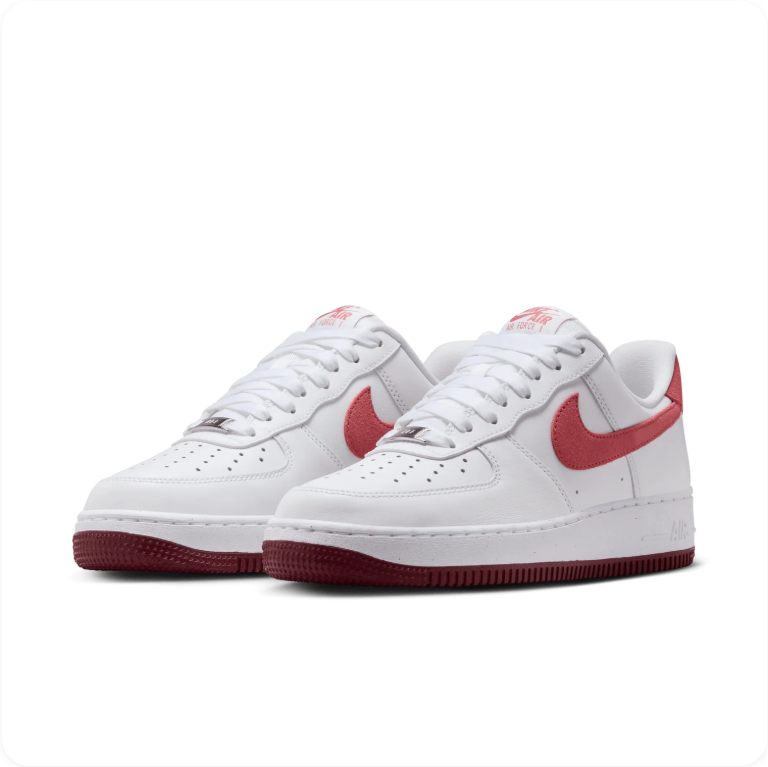 Nike Air Force 1 '07 - White / Adobe / Team Red