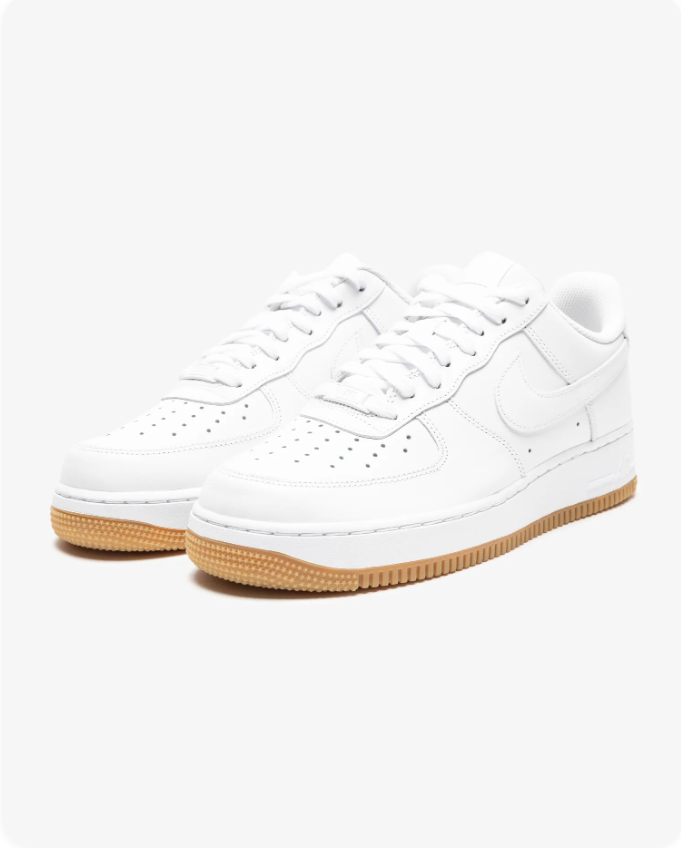 Nike Air Force 1 '07 White Gum - Pair View