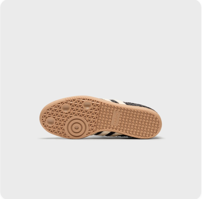 Adidas Samba Woven - Black / Cream White / Gum