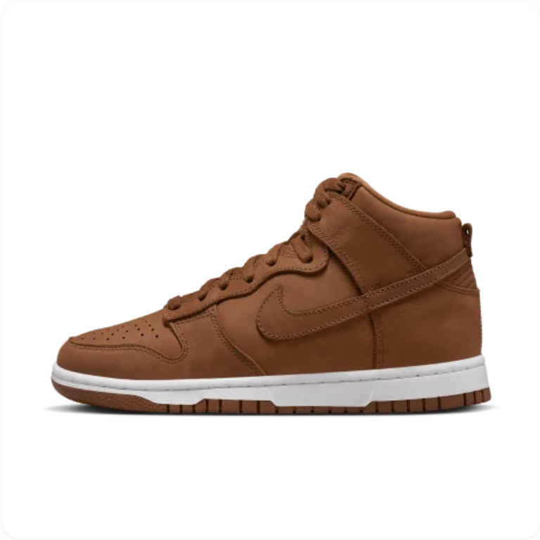Nike Dunk High - Pecan / White (Tonal Brown)