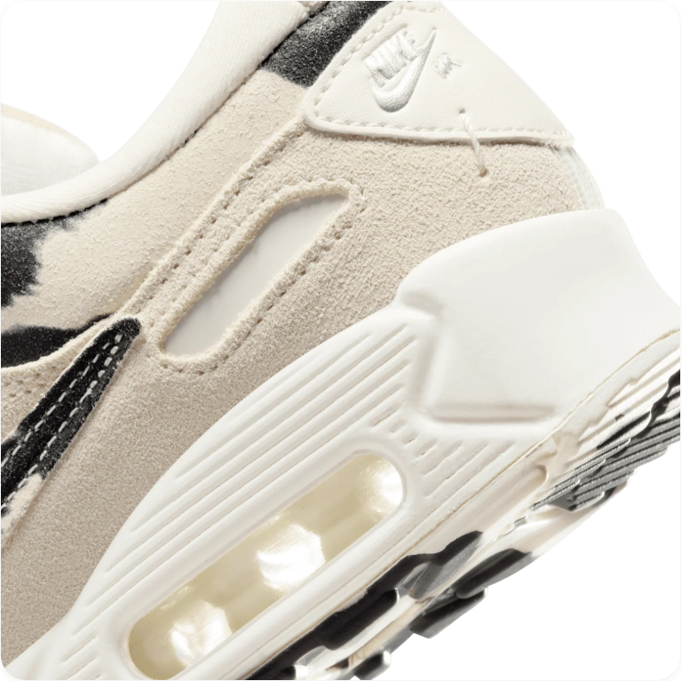 Nike Air Max 90 Futura - Coconut Milk / Black / Cow Print