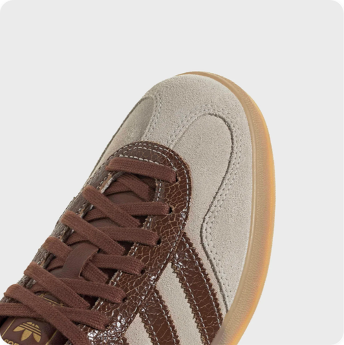 Adidas Gazelle Indoor - Cream White / Dark Brown / Gum