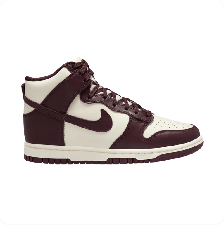 Nike Dunk High Sail Dark Chocolate - Side View 2