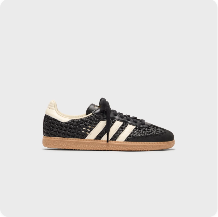 Adidas Samba Woven - Black / Cream White / Gum