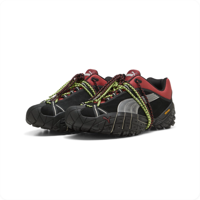 Puma Cell Alien x Vibram Black Red Lime - Pair View