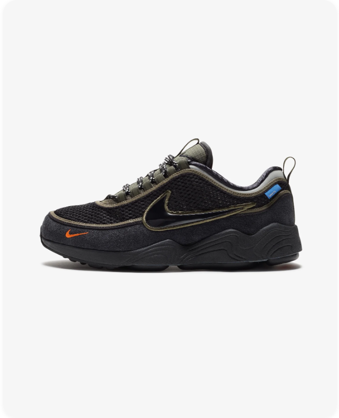 Nike Air Zoom Spiridon Ultra Black Olive Orange - Side View