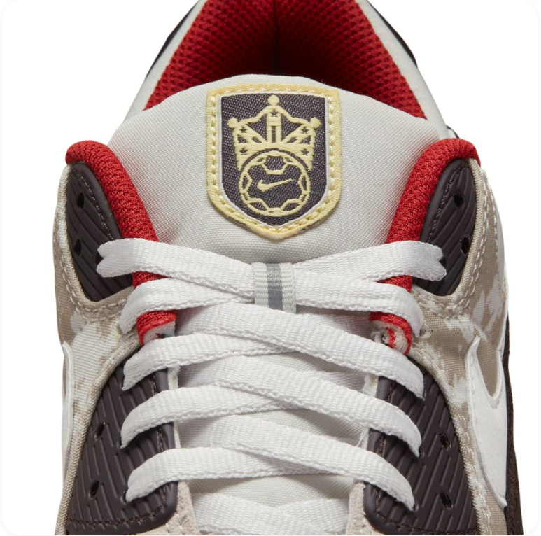 Nike Air Max 90 SE - Pale Ivory / Dark Chocolate / University Red