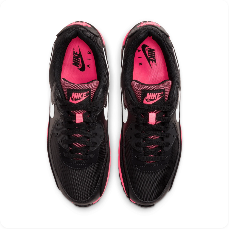 Nike Air Max 90 - Black / White / Racer Pink