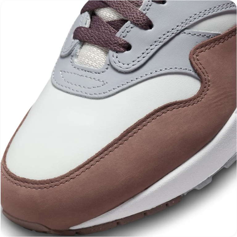 Nike Air Max 1 - Pure Platinum / Baroque Brown / Light Smoke Grey