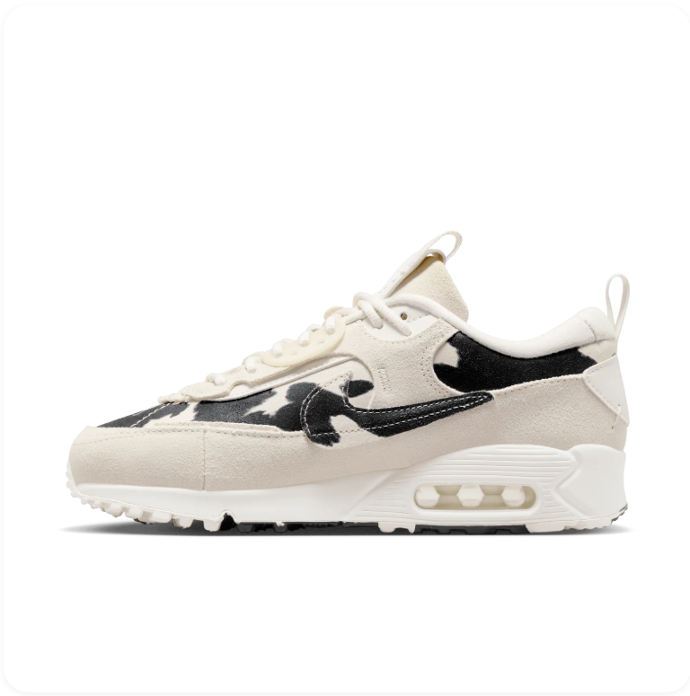 Nike Air Max 90 Futura - Coconut Milk / Black / Cow Print