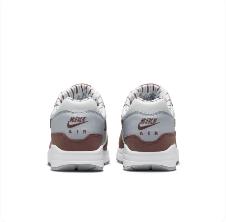 Nike Air Max 1 - Pure Platinum / Baroque Brown / Light Smoke Grey