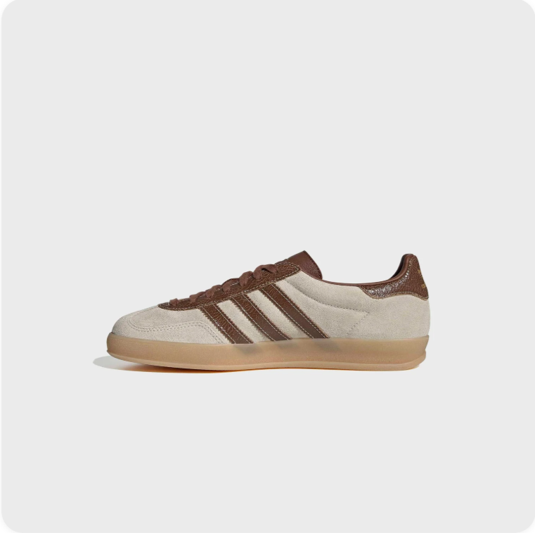 Adidas Gazelle Indoor - Cream White / Dark Brown / Gum