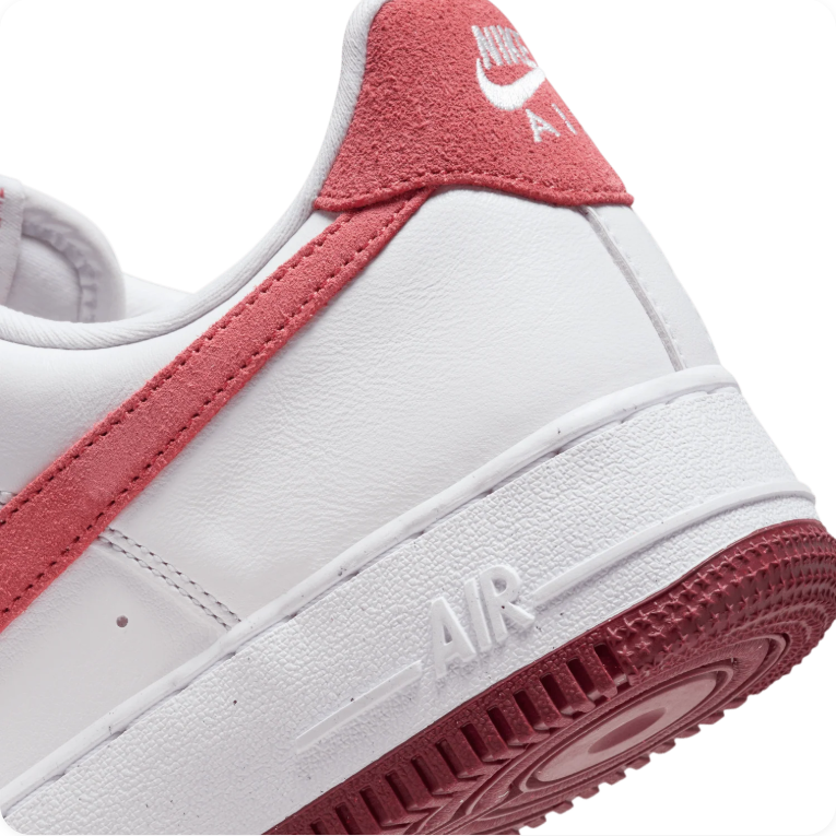 Nike Air Force 1 '07 - White / Adobe / Team Red