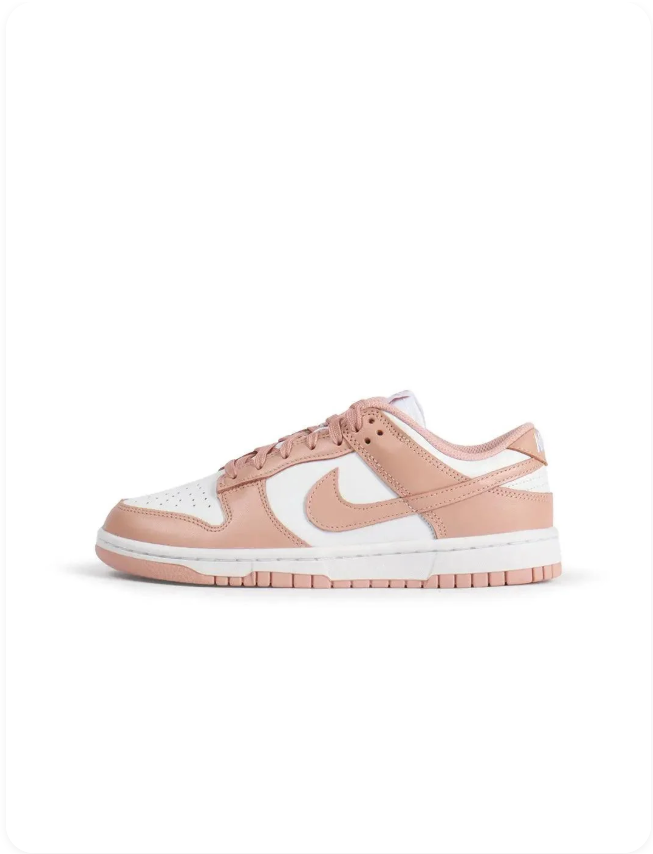 Nike Dunk Low - White / Rose Whisper (Women's)