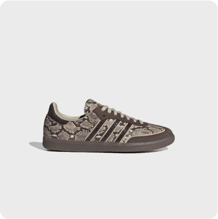 Adidas Samba - Snake Print / Taupe / Dark Brown