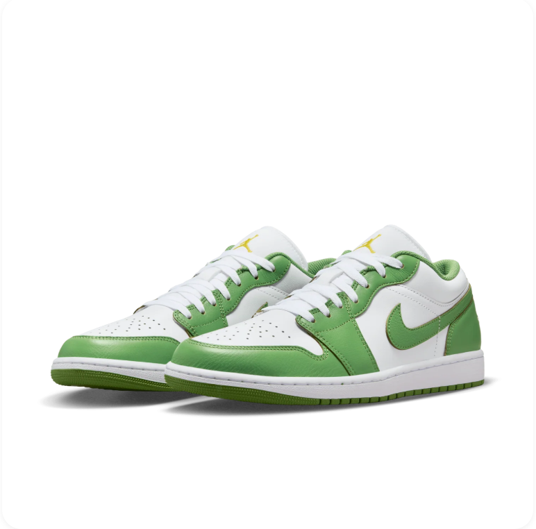 Air Jordan 1 Low - White / Chlorophyll