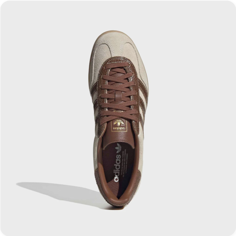 Adidas Gazelle Indoor - Cream White / Dark Brown / Gum