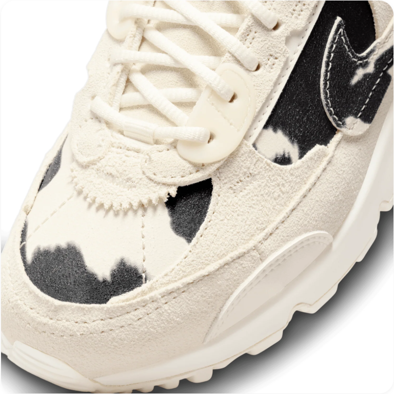 Nike Air Max 90 Futura - Coconut Milk / Black / Cow Print