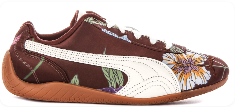 Puma Speedcat OG Dark Burgundy Floral Gum - Side View