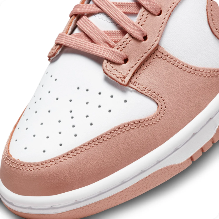 Nike Dunk Low - White / Rose Whisper (Women's)