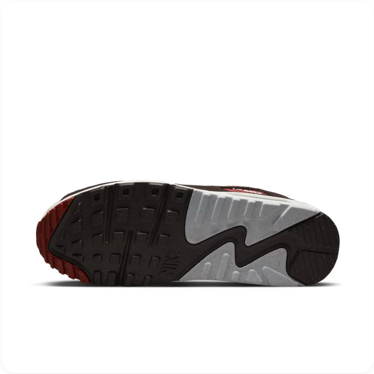 Nike Air Max 90 SE - Pale Ivory / Dark Chocolate / University Red