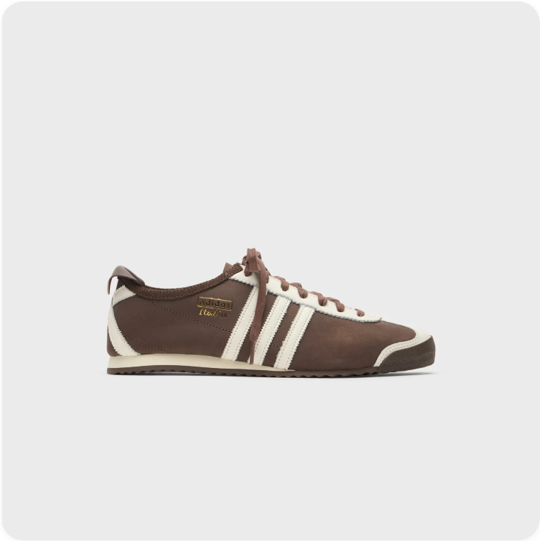 Adidas Roma Dark Brown Cream - Lateral View
