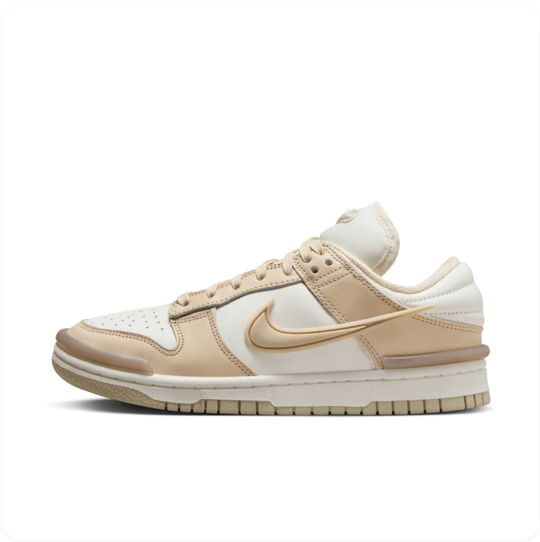 Nike Dunk Low Twist Sail Sand Drift Hemp - Side View