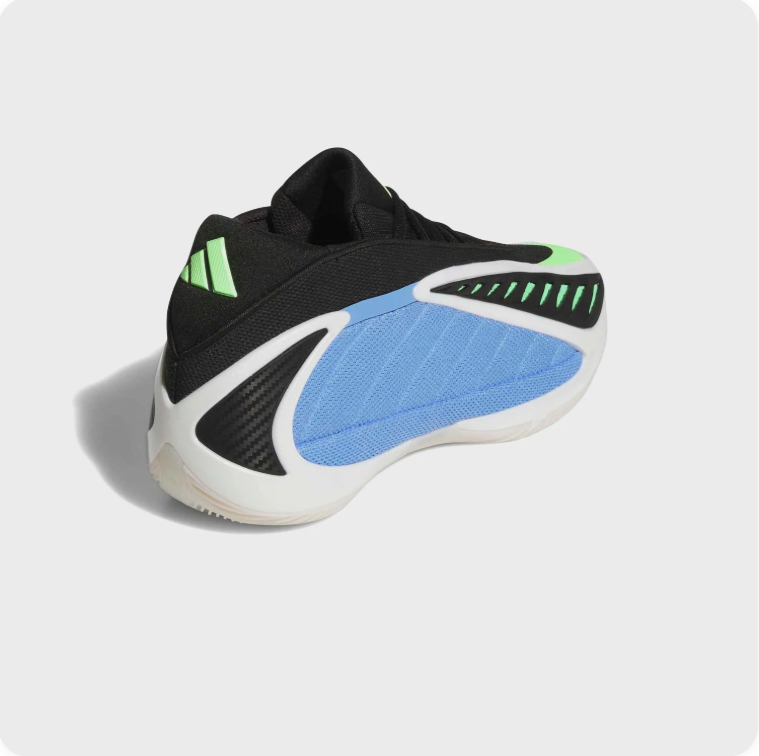 Adidas AE 1 Black Blue Green - Heel View