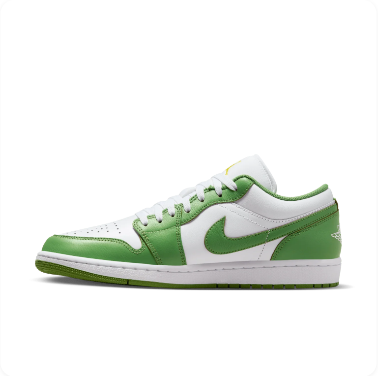 Air Jordan 1 Low - White / Chlorophyll