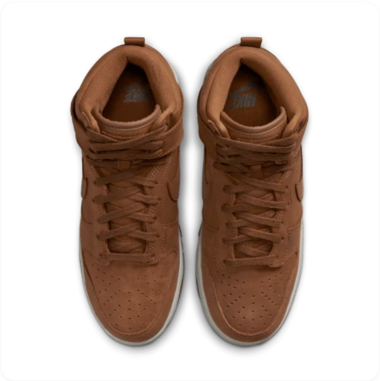 Nike Dunk High - Pecan / White (Tonal Brown)