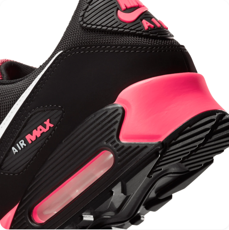 Nike Air Max 90 - Black / White / Racer Pink