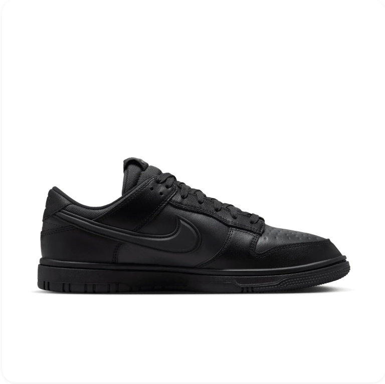 Nike Dunk Low GORE-TEX Triple Black - Side View 2