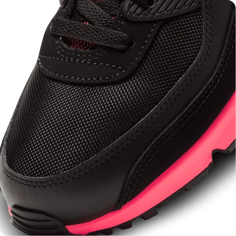 Nike Air Max 90 - Black / White / Racer Pink