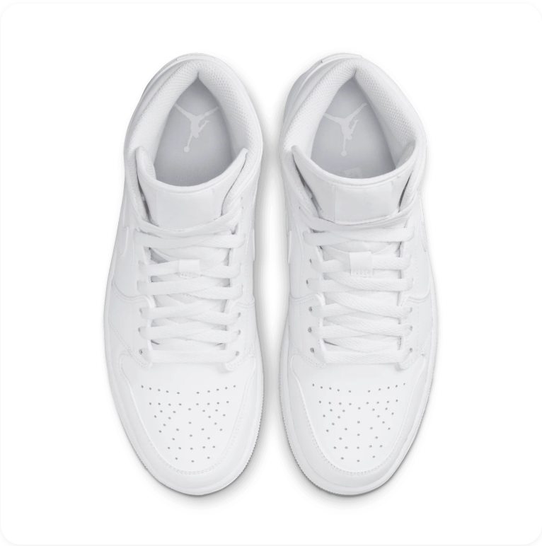 Air Jordan 1 Mid - Triple White