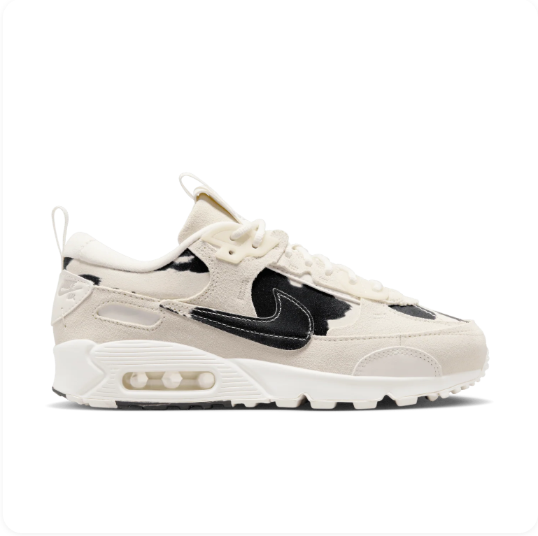 Nike Air Max 90 Futura - Coconut Milk / Black / Cow Print