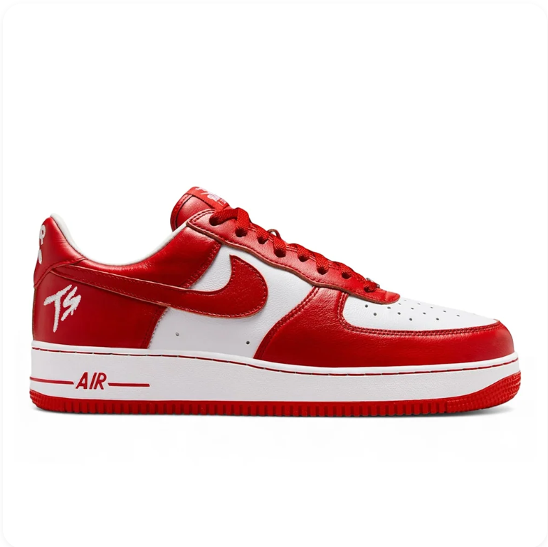 Nike Air Force 1 Low Travis Scott White University Red - Side View