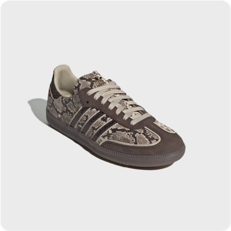 Adidas Samba - Snake Print / Taupe / Dark Brown