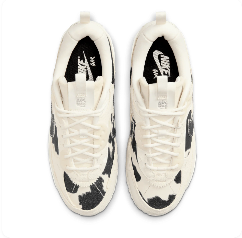 Nike Air Max 90 Futura - Coconut Milk / Black / Cow Print